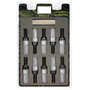 OMP Juego de 20 tornillos con protector de aluminio M12x1.5 color negro y gris