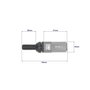 OMP Juego de 20 tornillos con protector de aluminio M12x1.5 color negro y gris