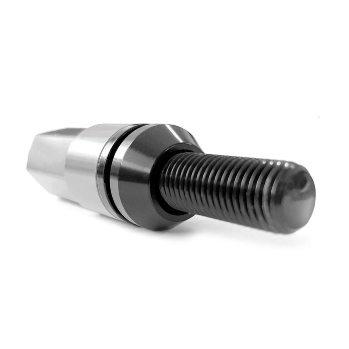 OMP Juego de 20 tornillos con protector de aluminio M12x1.5 color negro y gris