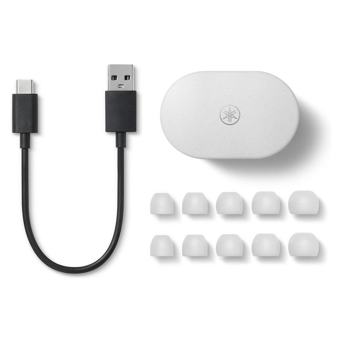 Yamaha TW-E7B Auriculares True Wireless Stereo (TWS) Bluetooth Cancelación de Ruido Activa Blanco