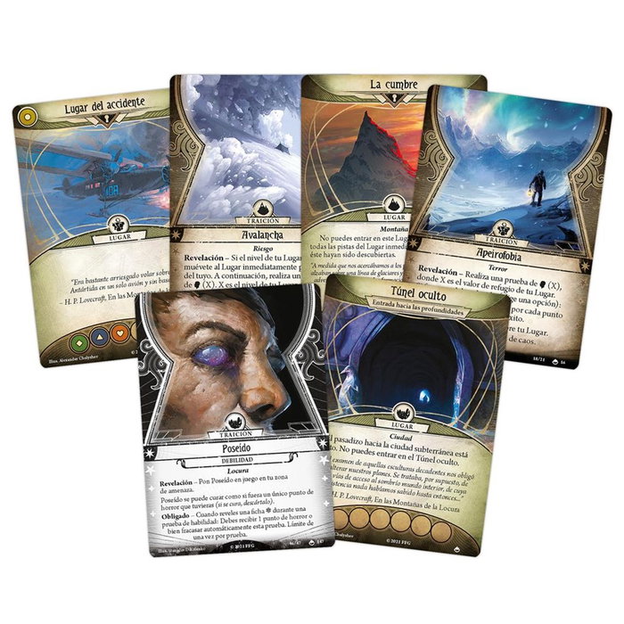 Fantasy Flight Games Arkham Horror LCG: Confines de la Tierra Expansión de Campaña Juego de Cartas Español