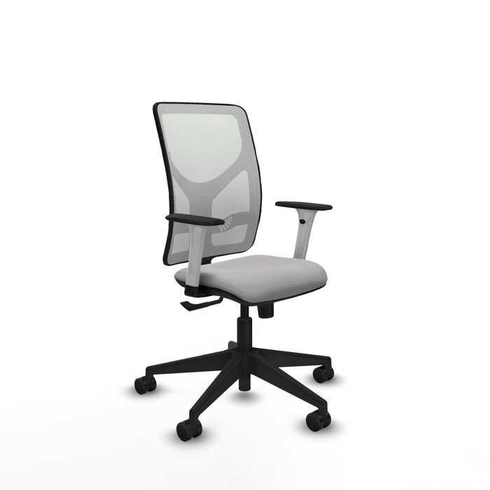 PIQUERAS Y CRESPO Silla de oficina Motilla Gris claro y Blanco PIQUERAS Y CRESPO Silla de oficina Motilla Gris claro y Blanco