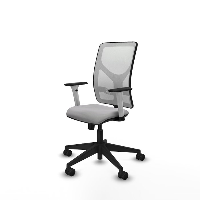 PIQUERAS Y CRESPO Silla de oficina Motilla Gris claro y Blanco PIQUERAS Y CRESPO Silla de oficina Motilla Gris claro y Blanco