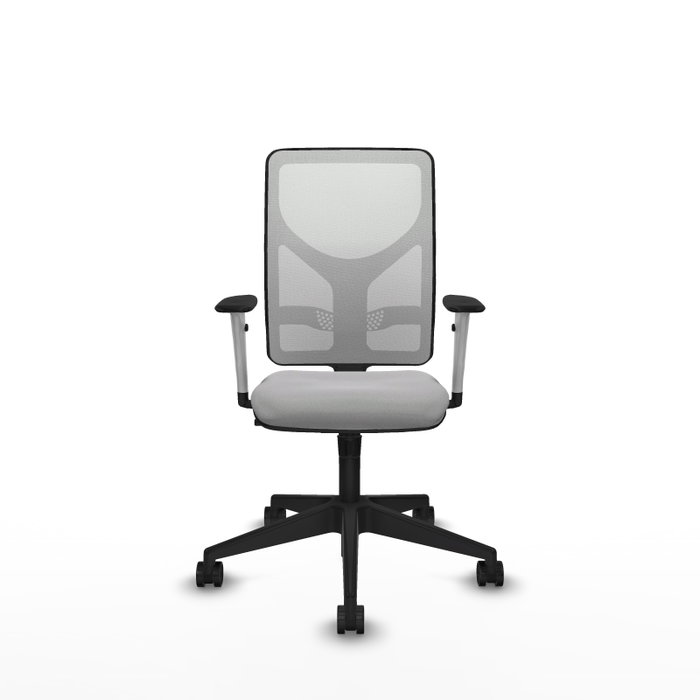 PIQUERAS Y CRESPO Silla de oficina Motilla Gris claro y Blanco PIQUERAS Y CRESPO Silla de oficina Motilla Gris claro y Blanco