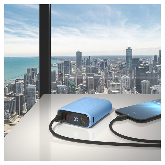 RealPower Powerbank PB-10000C PD+ - 10000 mAh, 3 Puertos USB-C, Color Púrpura RealPower Powerbank PB-10000C PD+ - 10000 mAh, 3 Puertos USB-C, Color Púrpura