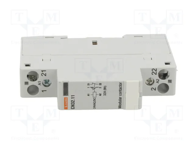 LOVATO ELECTRIC Contactor de Instalación Modular CN32 32A 24VAC/24VDC NC+NA