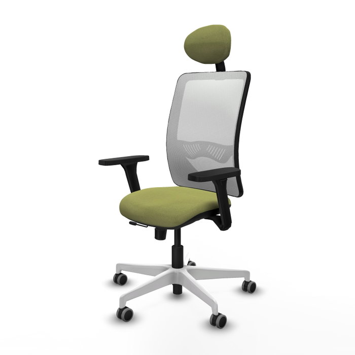 PIQUERAS Y CRESPO Silla de oficina Zulema con Mecanismo Sincro/Traslack, Verde oliva y Blanco PIQUERAS Y CRESPO Silla de oficina Zulema con Mecanismo Sincro/Traslack, Verde oliva y Blanco