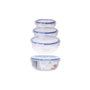 Excellent Houseware Set de 3 fiambreras redondas herméticas