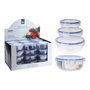 Excellent Houseware Set de 3 fiambreras redondas herméticas