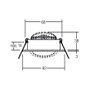 Brumberg LAKIL LED Downlight redondo blanco 6W 350mA 930 38° IP20