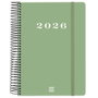 Finocam Agenda Espiral Tapa Dura 2026 Verde (A5)