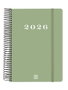 Finocam Agenda Espiral Tapa Dura 2026 Verde (A5)
