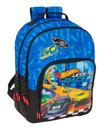 Mochila Escolar Hot Wheels Let's race Azul Negro 32 x 42 x 15 cm