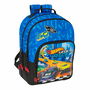 Mochila Escolar Hot Wheels Let's race Azul Negro 32 x 42 x 15 cm
