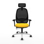 PIQUERAS Y CRESPO Silla de oficina Cilanco con mecanismo Sincro/Traslack Amarillo/Negro