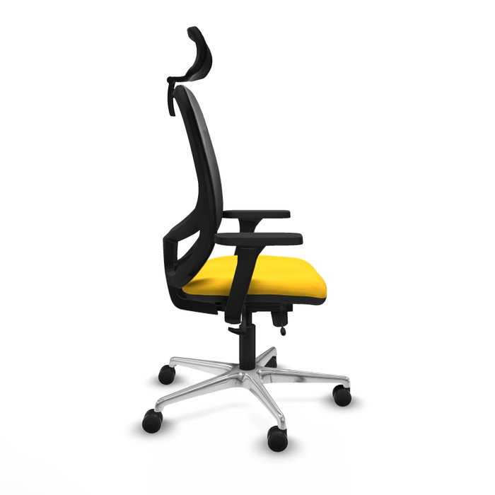 PIQUERAS Y CRESPO Silla de oficina Cilanco con mecanismo Sincro/Traslack Amarillo/Negro PIQUERAS Y CRESPO Silla de oficina Cilanco con mecanismo Sincro/Traslack Amarillo/Negro