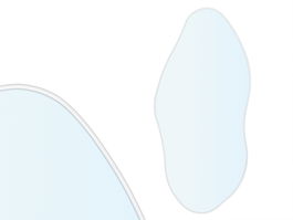 Giftdecor Espejo Forma Abstracta Blanco 105.5 x 49 cm (Set de 3)