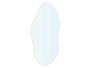 Giftdecor Espejo Forma Abstracta Blanco 105.5 x 49 cm (Set de 3)