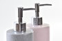 DKD Home Decor Dosificador Urban Gris Rosa Palo 7.3 x 17.6 x 7.3 cm (4 Unidades) Dolomita