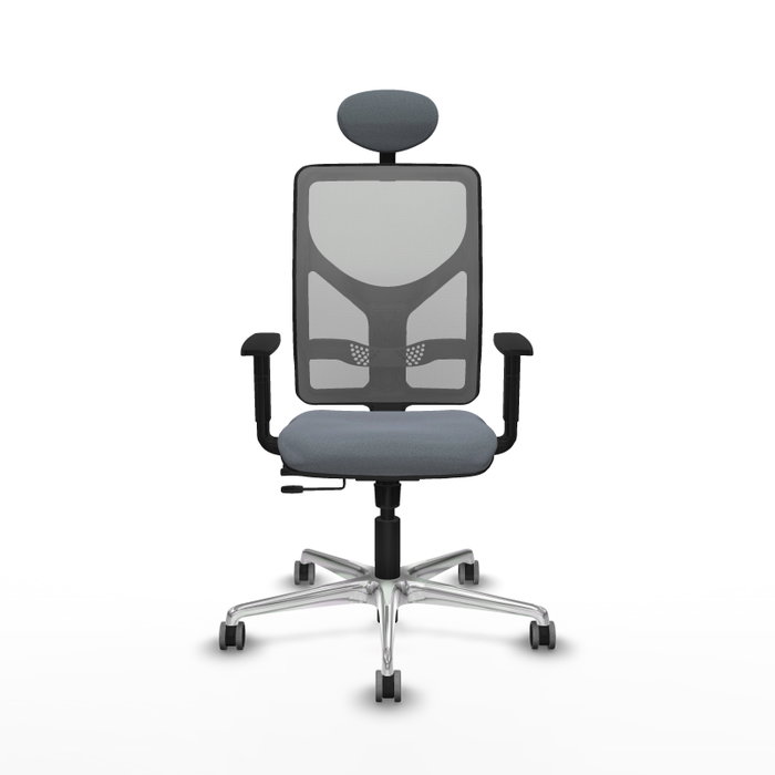 PIQUERAS Y CRESPO Silla de oficina Motilla con mecanismo Sincro/Traslack y Cabecero Fijo, Gris PIQUERAS Y CRESPO Silla de oficina Motilla con mecanismo Sincro/Traslack y Cabecero Fijo, Gris