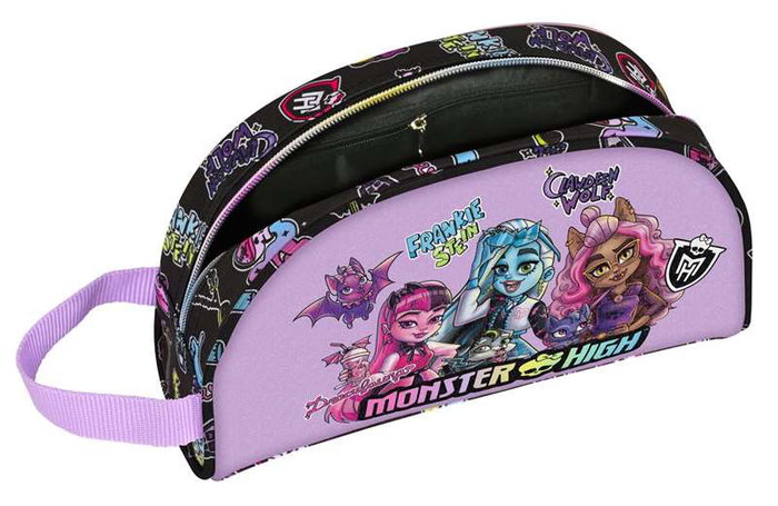 Neceser de Viaje Monster High Creep Negro Poliéster 300D 26 x 16 x 9 cm