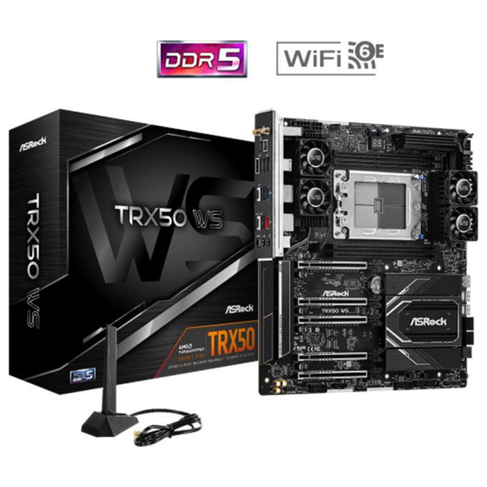 ASRock TRX50 WS ATX extendida, Socket sTR5, DDR5 ASRock TRX50 WS ATX extendida, Socket sTR5, DDR5