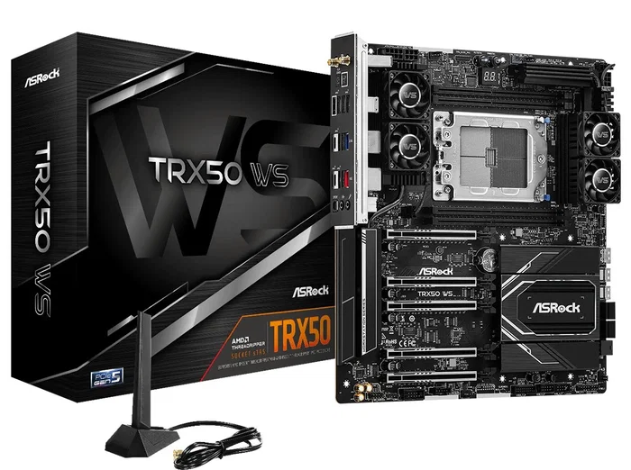 ASRock TRX50 WS ATX extendida, Socket sTR5, DDR5 ASRock TRX50 WS ATX extendida, Socket sTR5, DDR5