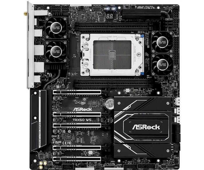 ASRock TRX50 WS ATX extendida, Socket sTR5, DDR5 ASRock TRX50 WS ATX extendida, Socket sTR5, DDR5