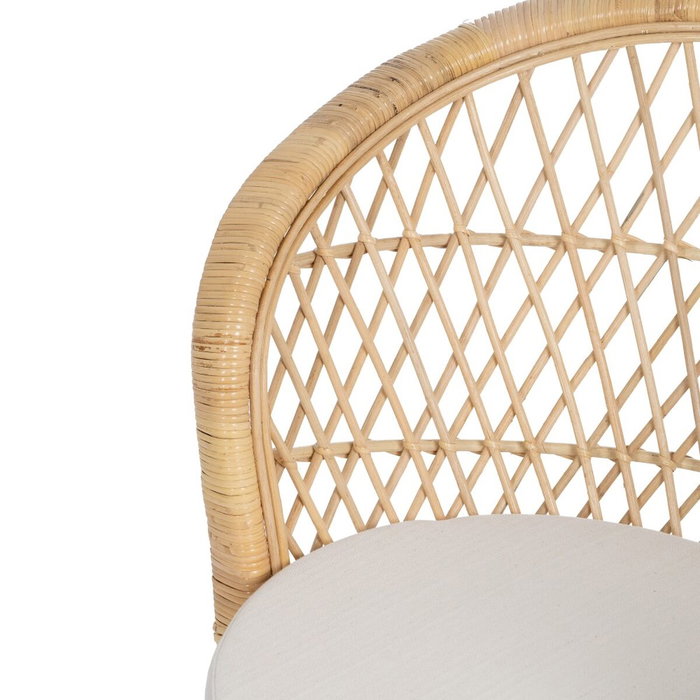 Ixia Sillón Natural de Ratán para Salón