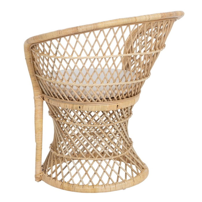 Ixia Sillón Natural de Ratán para Salón
