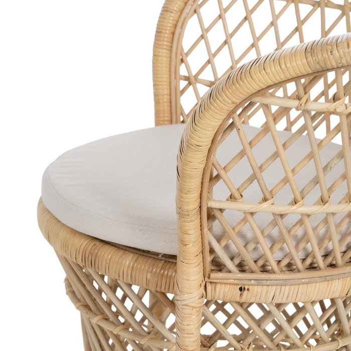 Ixia Sillón Natural de Ratán para Salón