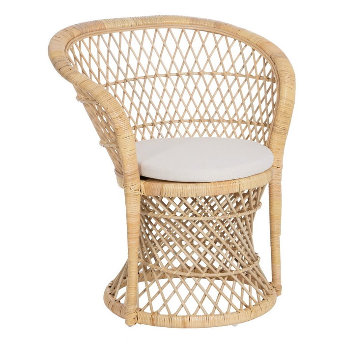 Ixia Sillón Natural de Ratán para Salón