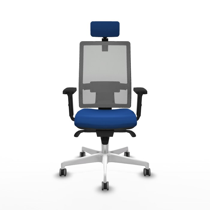 PIQUERAS Y CRESPO Silla de oficina Horna con mecanismo Sincro, Azul y Gris PIQUERAS Y CRESPO Silla de oficina Horna con mecanismo Sincro, Azul y Gris