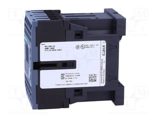 SIEMENS 3RH2140-2BB40 Contactor 4-polar 24VDC 10A