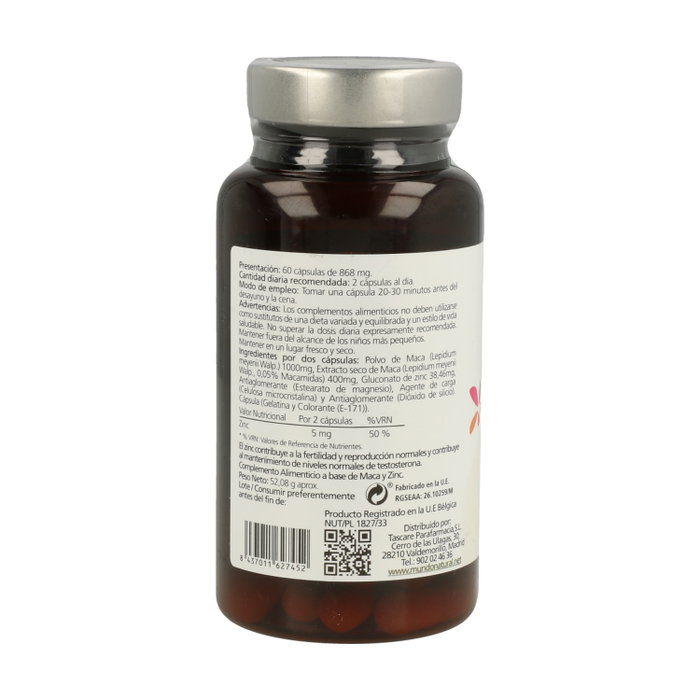 Mundonatural Macaforce 700mg 60 cápsulas