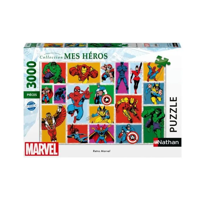 Nathan Rompecabezas My Heroes de 3000 piezas, Marvel, para adultos y niños a partir de 14 años, 12001549