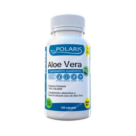 POLARIS Aloe Vera 100 Cápsulas Suplemento Sin Aloína Vegano
