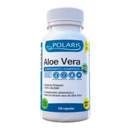 POLARIS Aloe Vera 100 Cápsulas Suplemento Sin Aloína Vegano