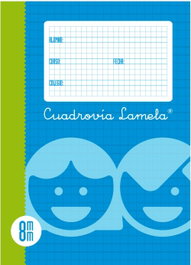 Lamela Recambio de Cuaderno 4º Cuarto 100 Hojas 70g Cuadrovía 8mm