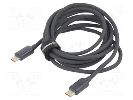 Baseus Cable USB-C a USB-C Crystal Shine 100W 2m Negro