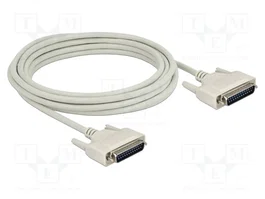DeLOCK Cable serie D-Sub 25 macho a macho 5 m