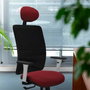 PIQUERAS Y CRESPO Silla de oficina Zulema con mecanismo Sincro, Azul marino y Blanco