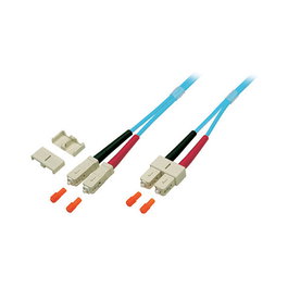 EFB Elektronik Patchkabel Duplex SC-SC OM3 0,5m Turquesa