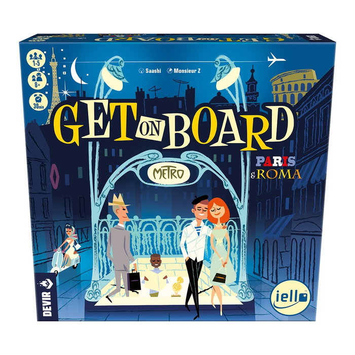 Devir Juego de Mesa Get On Board: París & Roma - Juego Flip & Write para 1-5 Jugadores Devir Juego de Mesa Get On Board: París & Roma - Juego Flip & Write para 1-5 Jugadores