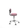 PIQUERAS Y CRESPO Silla Llanos giratoria Bali rosa con base cromada