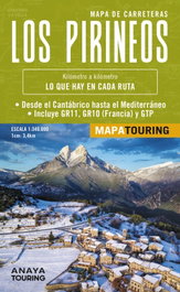 ANAYA Mapa de Los Pirineos 1:340.000 - (desplegable)