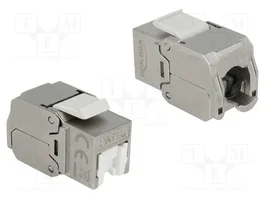 DeLOCK 86385 Módulo Keystone RJ45 Cat.6A STP Gris