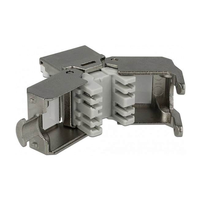 DeLOCK 86385 Módulo Keystone RJ45 Cat.6A STP Gris