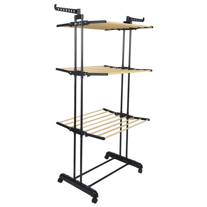 Je cherche une Idee Tendedero 3 Pisos Efecto Madera Ma Petite Buand Metal
