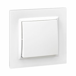 Simon Conmutador blanco con marco serie 10